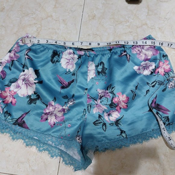 INC International Intimates Concepts Floral Satin Elastic Shorts MEDIUM - Picture 5 of 6